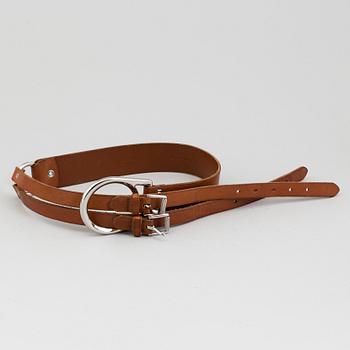 Two belts by Ralph Lauren.