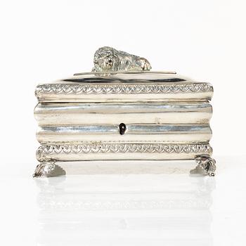 G.H. Adolph Reich, skrin, silver, empire, Berlin 1821-1841.