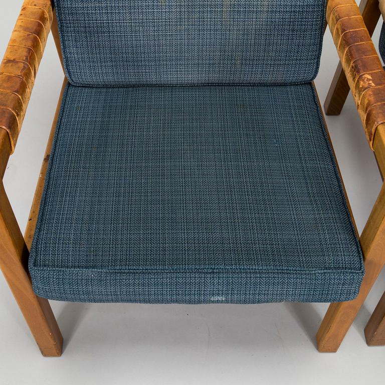 Carl Gustaf Hiort af Ornäs, a pair of late 1950s 'Rialto' open armchairs, Puunveisto Oy - Träsnideri Ab, Finland.