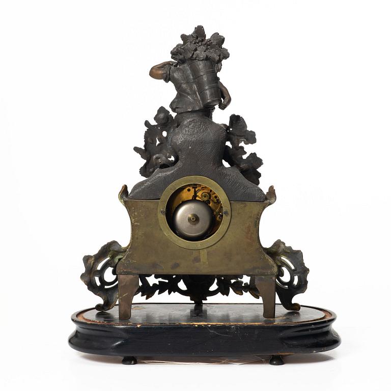 Table clock, possibly France, Rococo style, second half of the 19th century.
