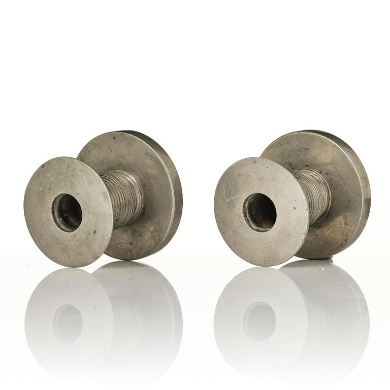Nils Fougstedt, a pair of candlesticks model 1189, Firma Svenskt Tenn, Stockholm, 1929.