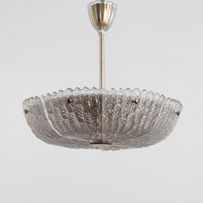 Carl Fagerlund, taklampa, Orrefors, sent 1900-tal.