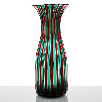 GIO PONTI, a 1950's 'a canne' vase for Venini Murano.