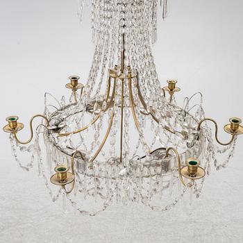 An Empire style chandelier, second half of the 20th century.
