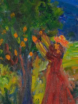 Ivan Ivarson, Orange picking.