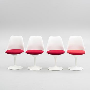 Eero Saarinen, stolar, 4 st, "Tulip", Knoll Studio, 1900-talets andra hälft.