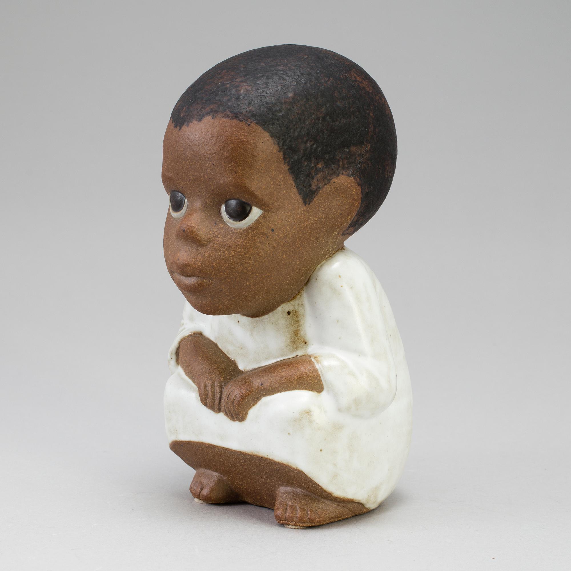 A stoneware figurine "Syd Maxi" by Lisa Larson for Gustavberg, probably 1990´s.