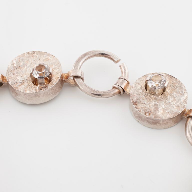 CESON, Göteborg, 1969, a faceted rock crystal necklace.