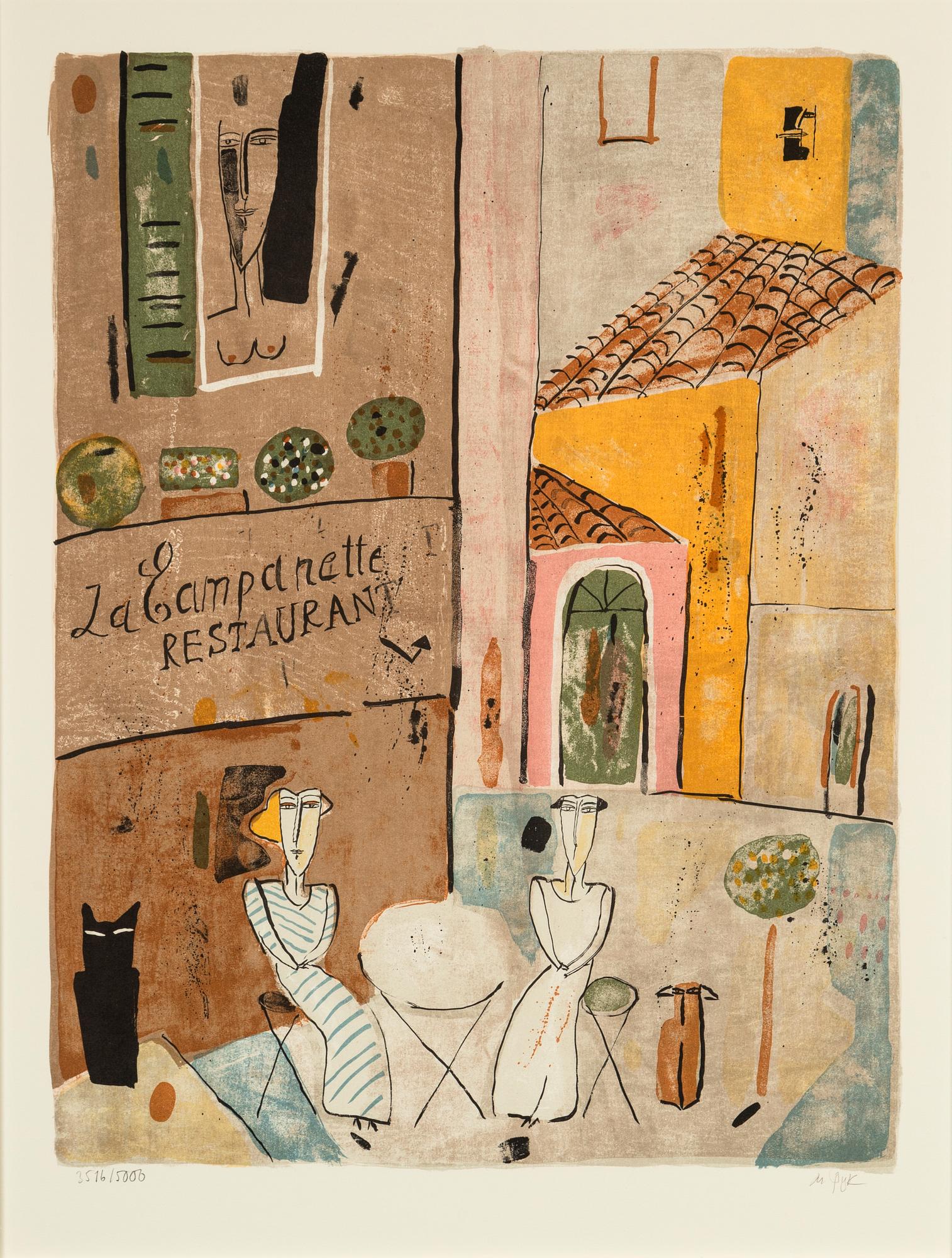 Madeleine Pyk, lithograph in colours, 1994, signed 3516/5000.