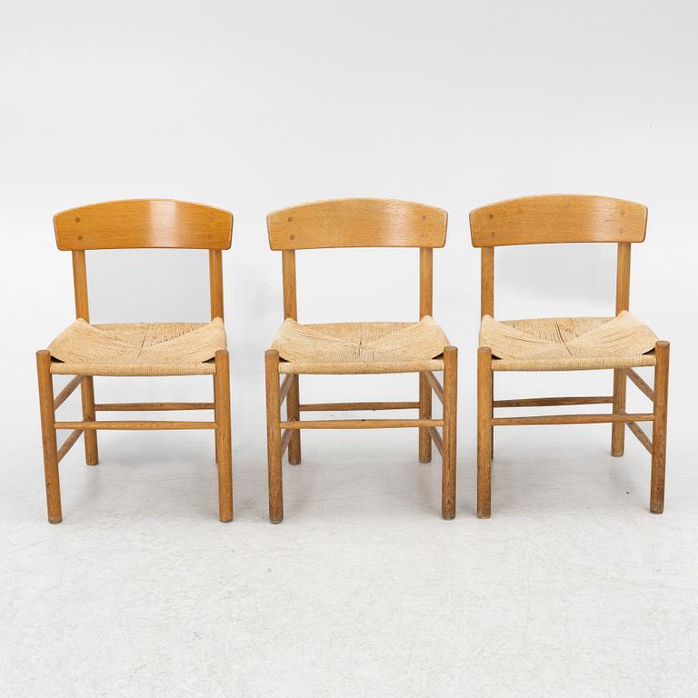 Børge Mogensen, three model "j39" chairs, FDB, Denmark, second half of the 20th century.