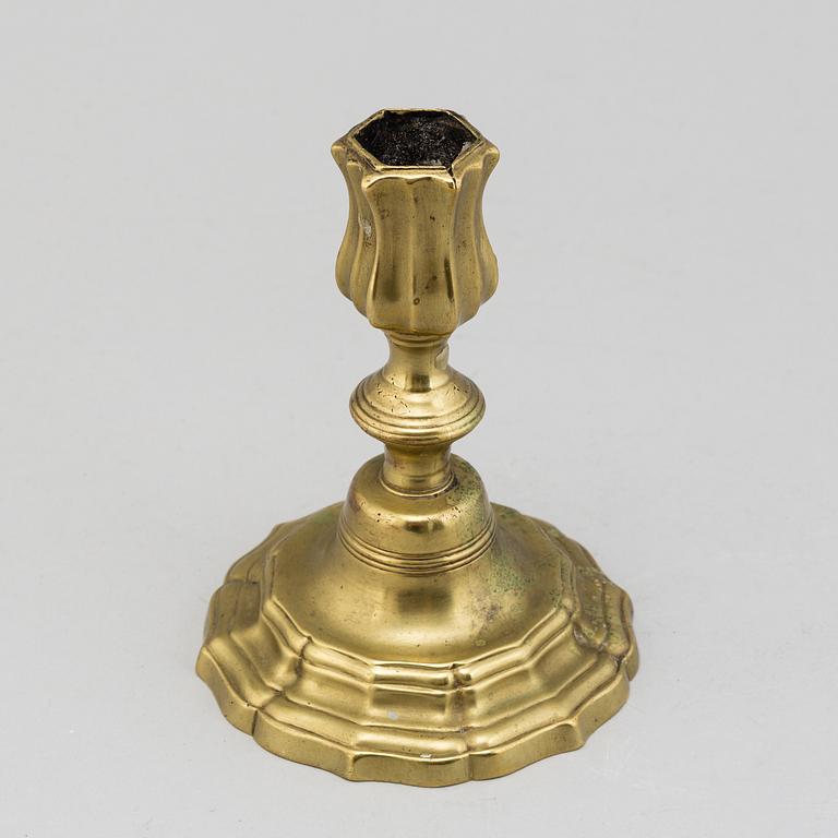 LJUSSTAKE, argent haché,  rokoko, 1700-tal.