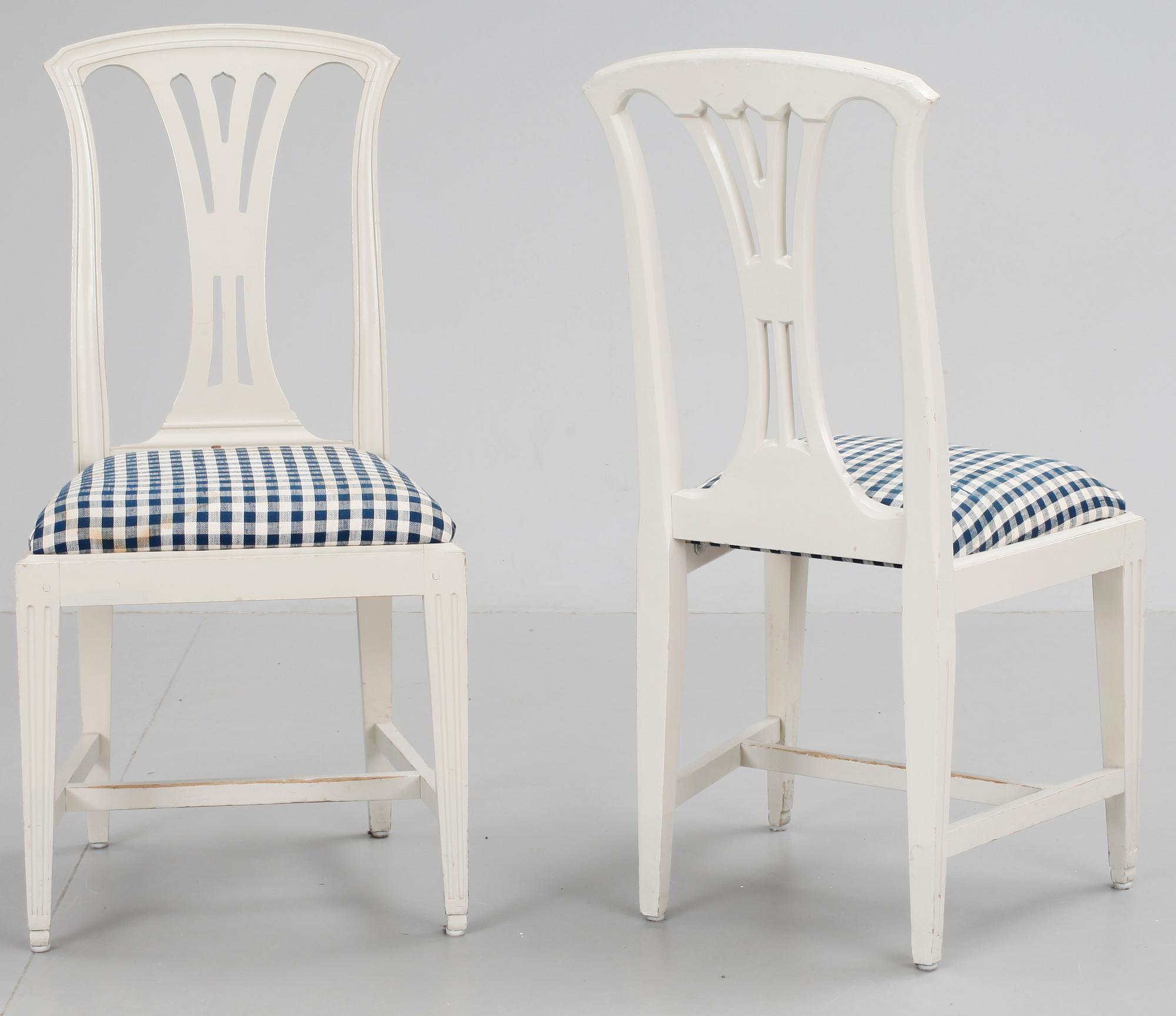 STOLAR, 8 st, gustaviansk stil, IKEA, 1900-tal.