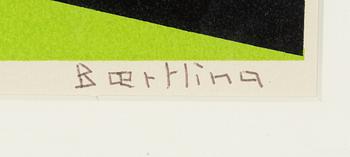 Olle Bærtling, screenprint in colours. Signed, dated and numbered 48/300.