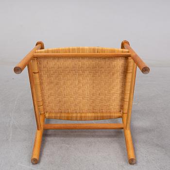 Børge Mogensen, a pair of oak and rattan 'BM1' chairs, CM Madsen, second half of the 20th century.