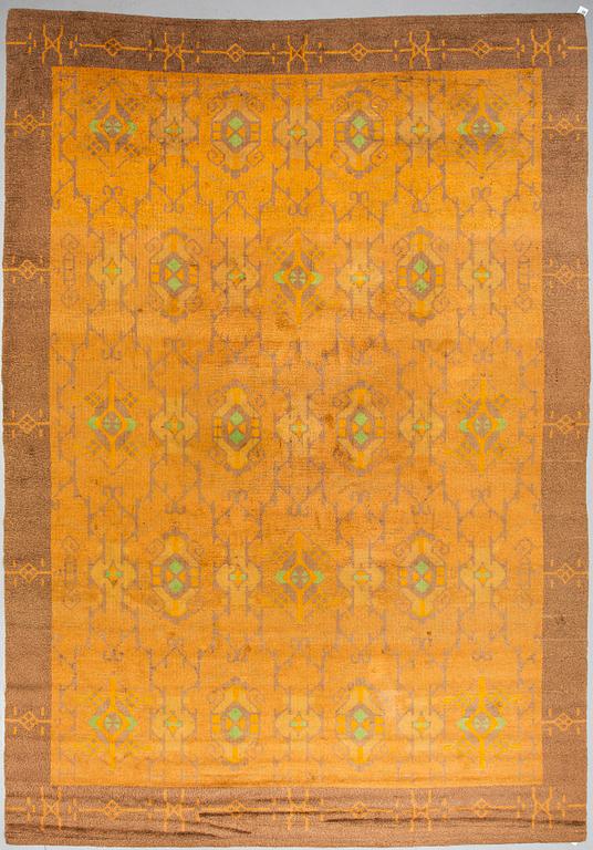 A CARPET, a knotted pile variant, ca 456,5-458 x 312,5-317 cm, probably Konstfliten, Gothenburg,