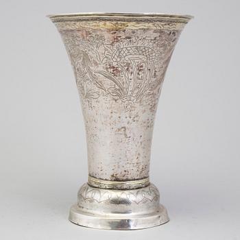 J.J. GRÖNDAHL, bägare, silver, Sundsvall, 1840.