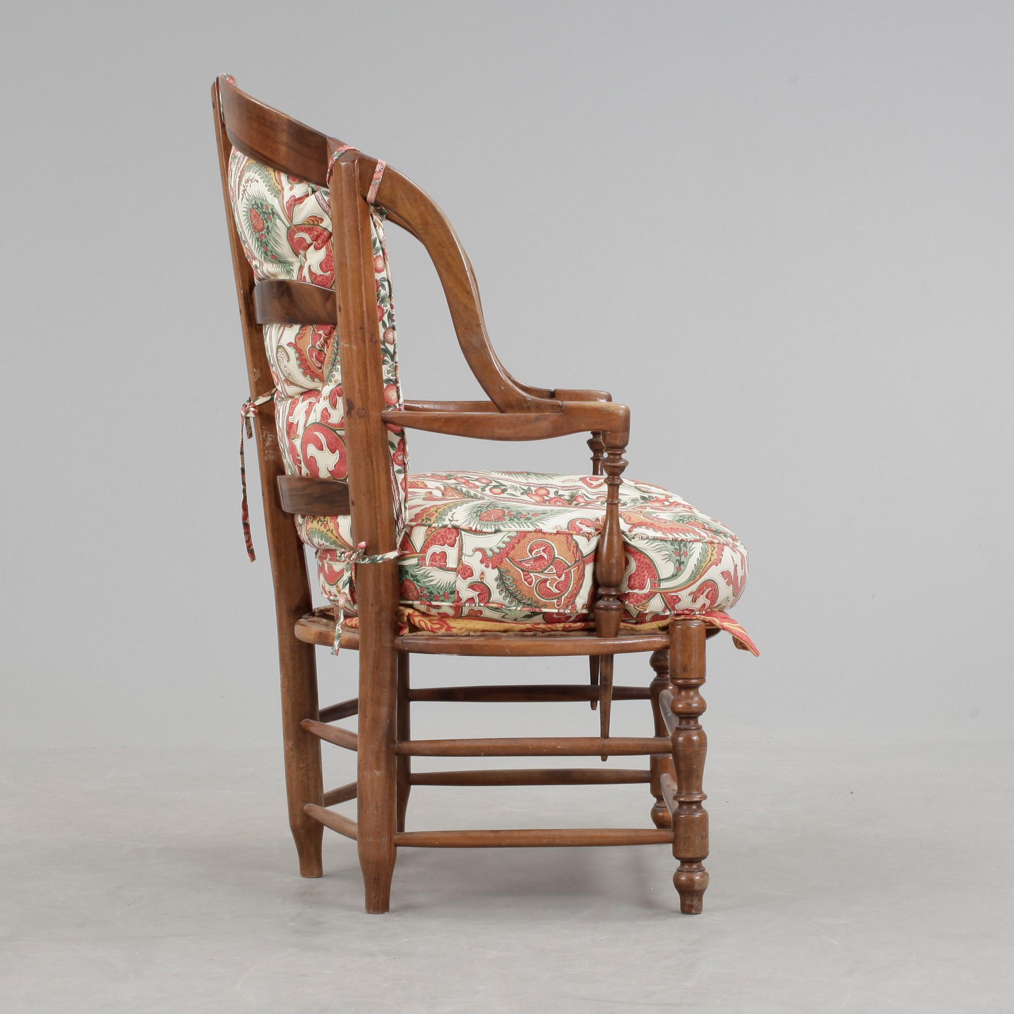 FÅTÖLJ, England, 1800-tal.