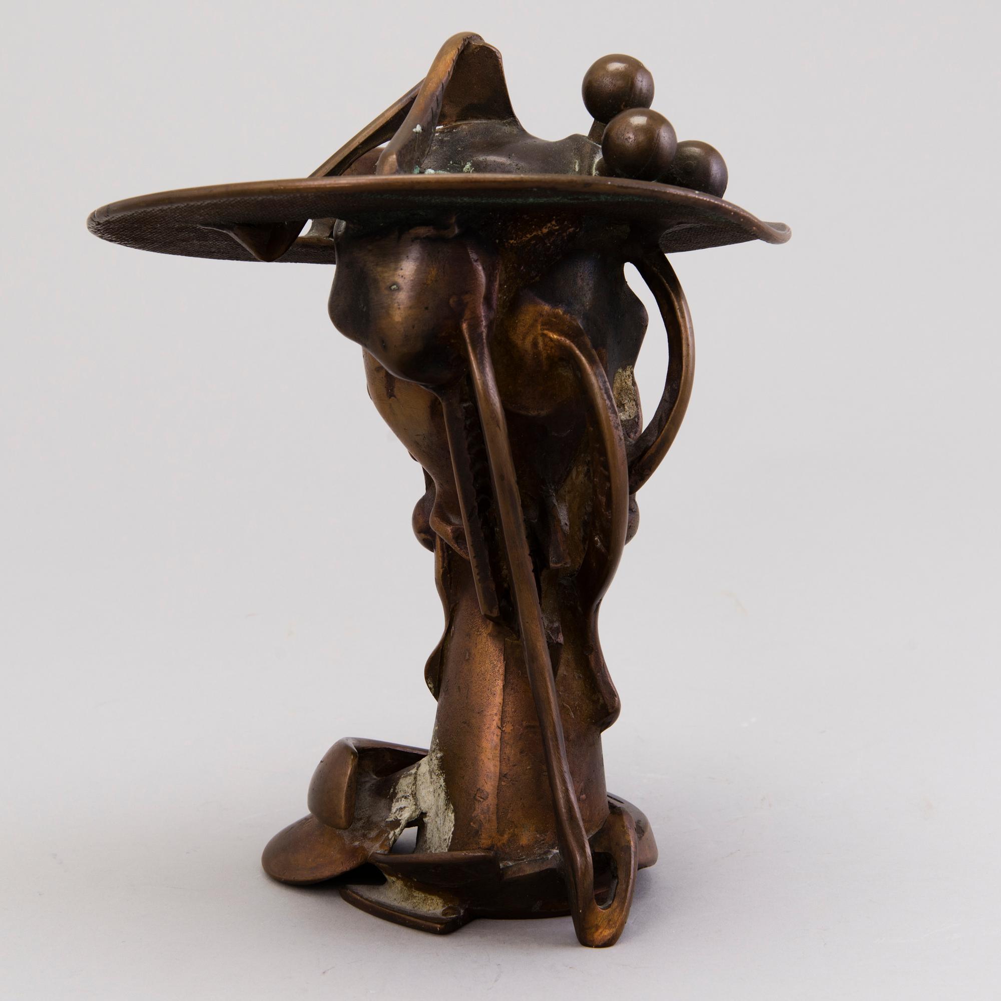EDGAR VIIES, a bronze sculpture, signed and dated 1993.