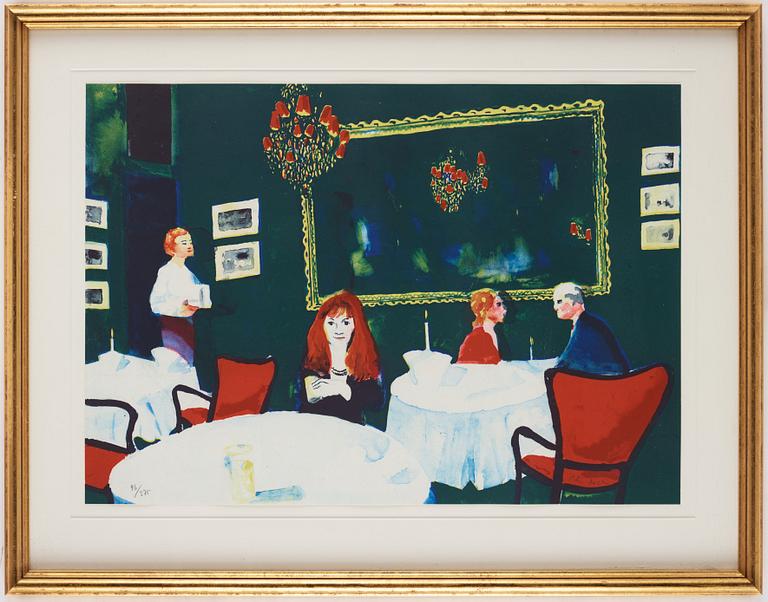 Peter Dahl, Interiör från restaurang Tennstopet.