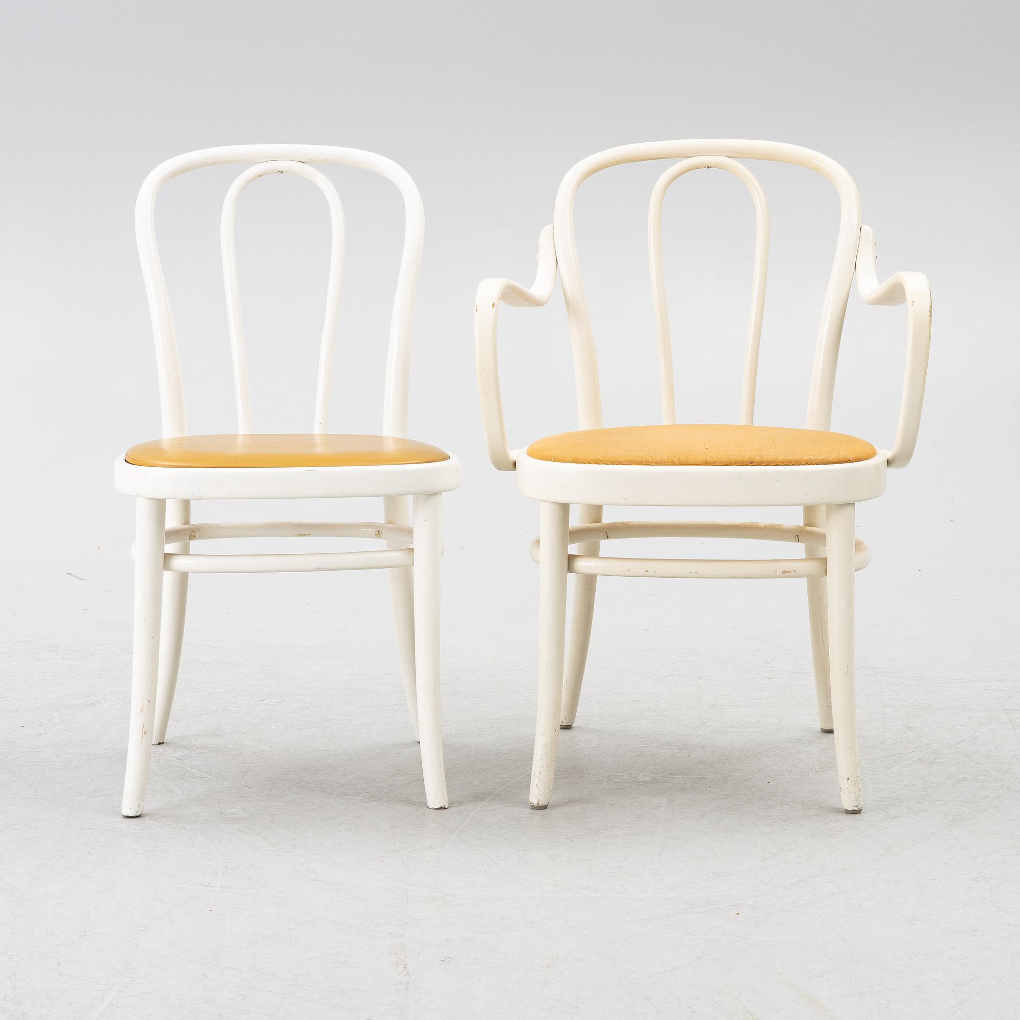 Stolar, 6 st, Gemla, 1900-talets andra hälft.