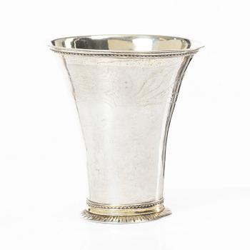 Carl Lindgren, bägare, silver, Norrköping 1777.