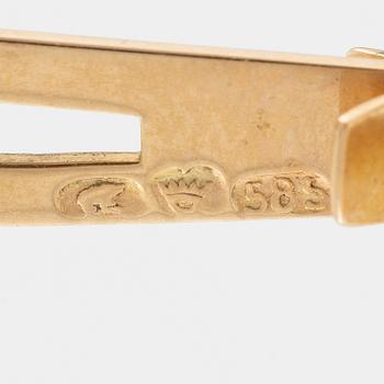 Hänge, 14K guld med pärlor, Kultasepät Salovaara.