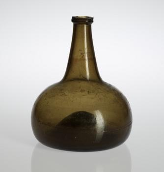 FLASKA, glas, 1700/1800-tal.