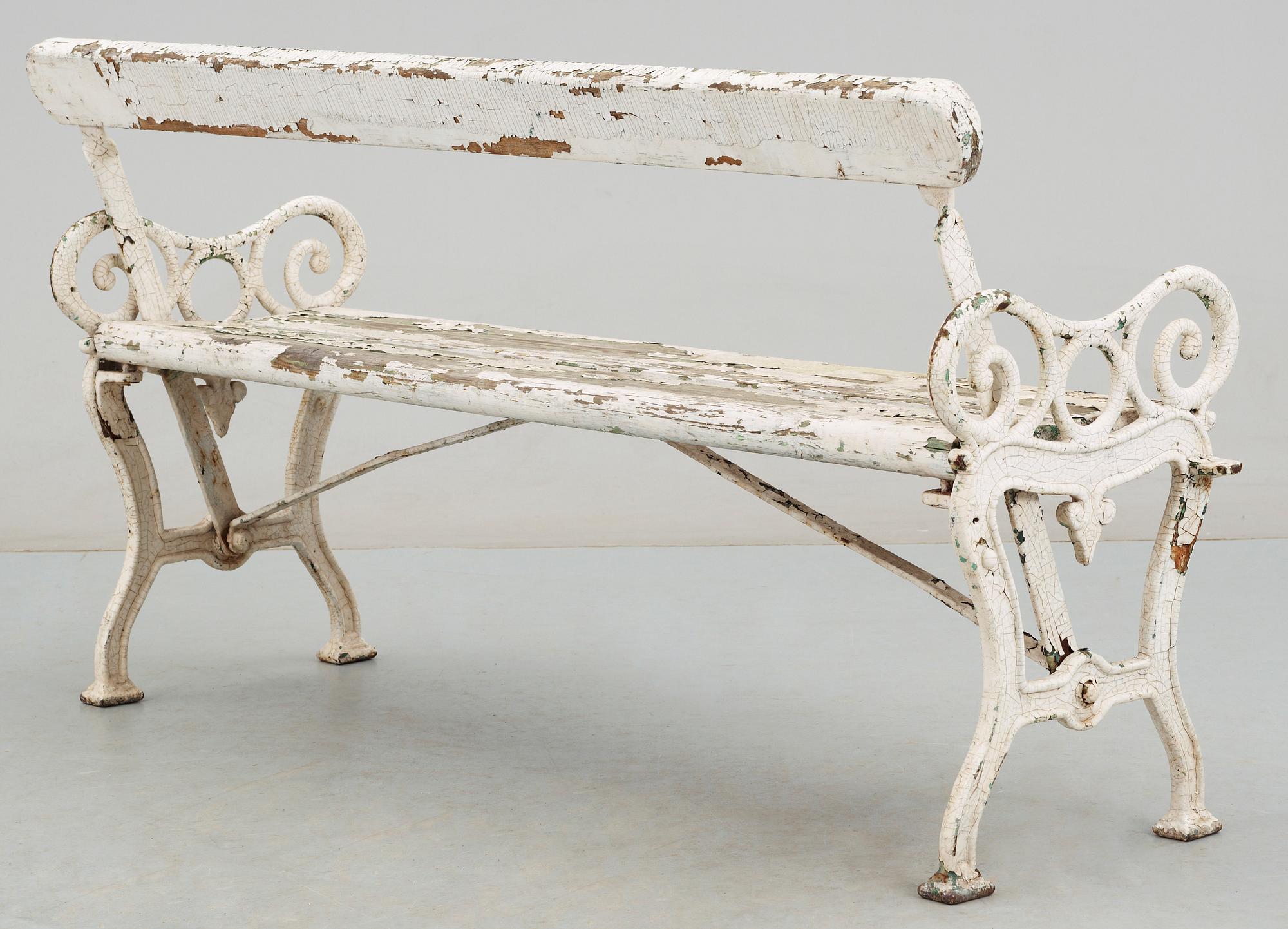 PARKBÄNK, s.k Vändbänk, 1800/1900-tal.