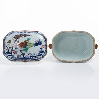 Terrin, exportporslin, Kina, Qianlong (1736-95).