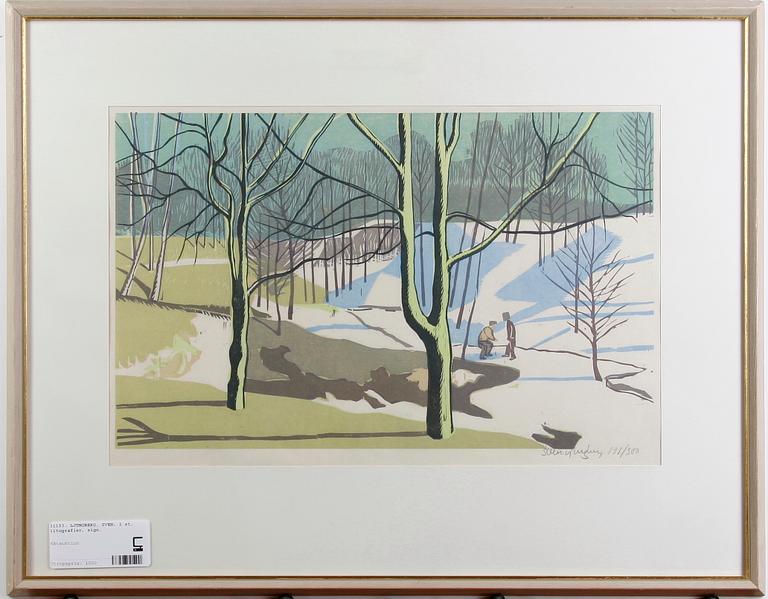 LJUNGBERG, SVEN, 2 st, litografier, sign o numr.