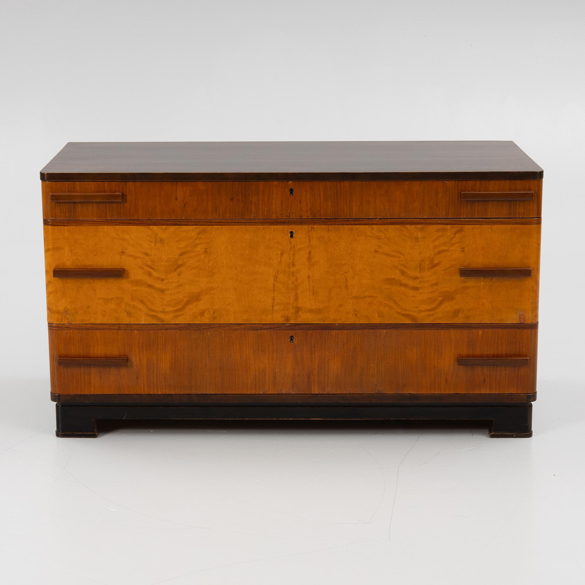 Svenska Möbelfabrikerna, byrå och spegel, "Svea", 1930-tal, Bodafors, 1930-tal.