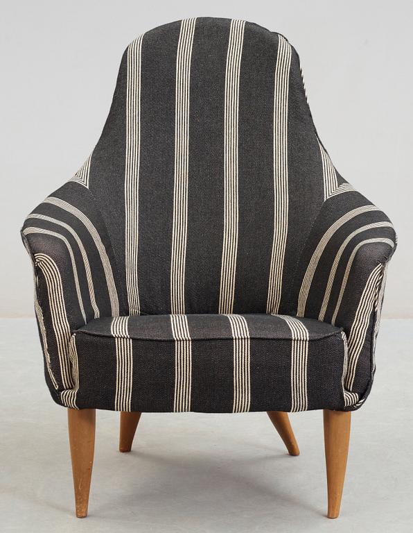 KERSTIN HÖRLIN-HOLMQUIST, fåtölj, "Stora Adam", ur serien Paradiset, NKs Triva-serie, 1950-60-tal.