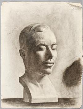 HARALD FALKMAN, ARKITEKTURRITNINGAR, ca 20 st samt, AKADEMITECKNINGAR, 4 ST, sign, dat tidigt 1900-tal.