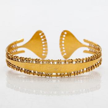 Tapio Wirkkala, a 14K gold "Viking bracelet" for Westerback, Helsinki 1967.
