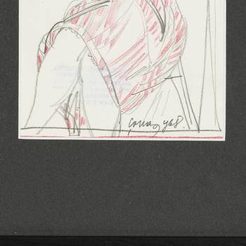 Evald Okas, "A girl in folk clothes”.