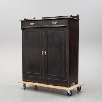 A painted cupboard, early 20th Century.