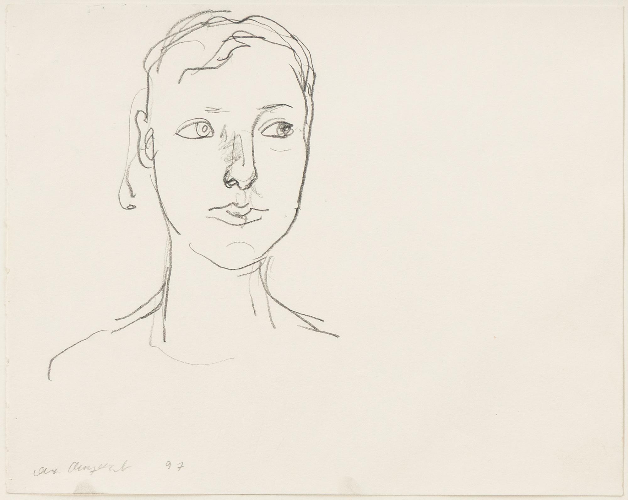 Lena Cronqvist, Self-portrait.