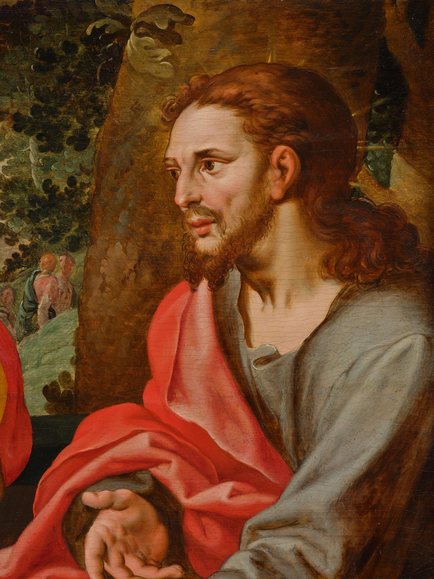 Frans Floris dä, hans krets, Jesus träffar den samariska kvinnan vid brunnen.
