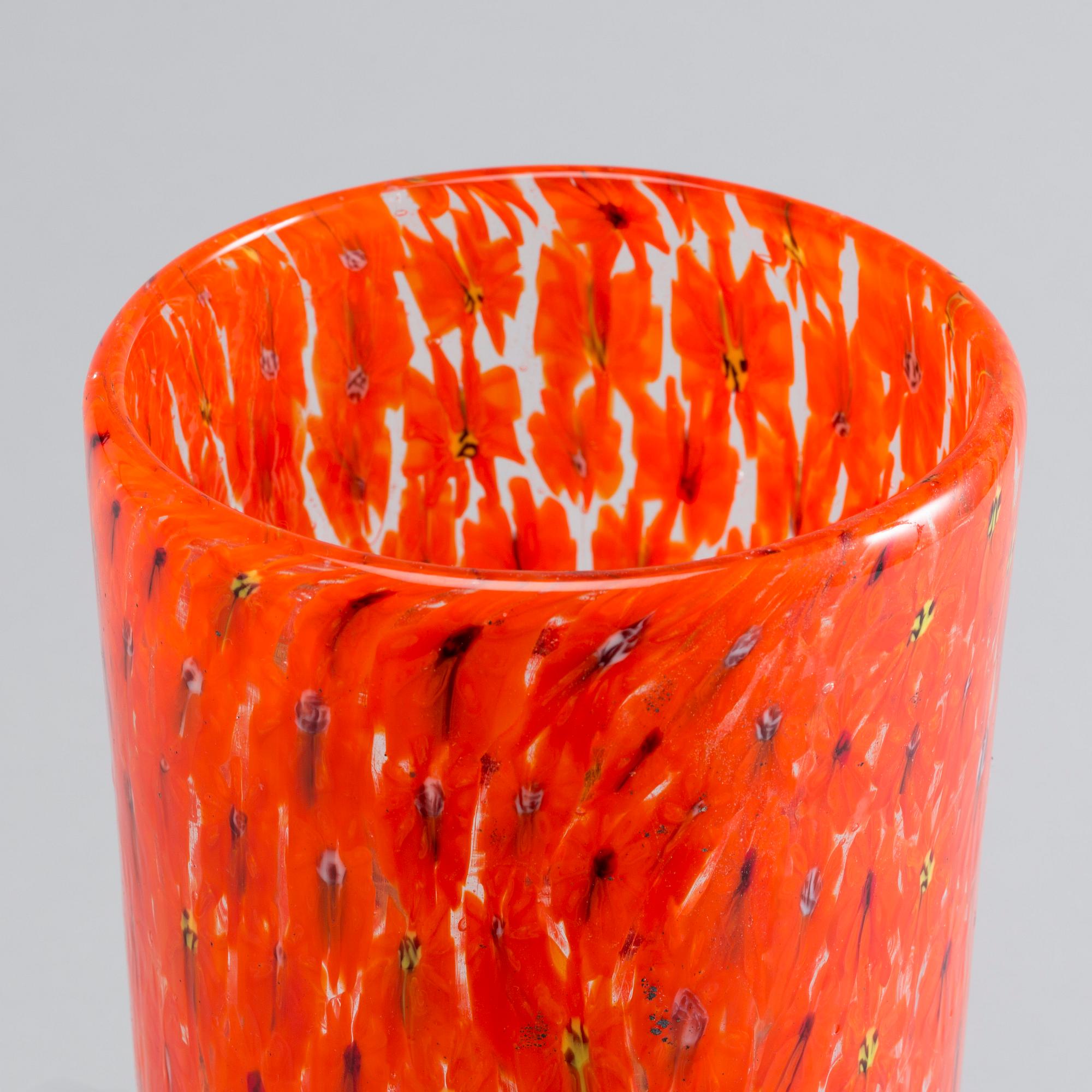 A murrine glass vase by Vittorio Ferro for Fratelli Pagnin 1990-2000.