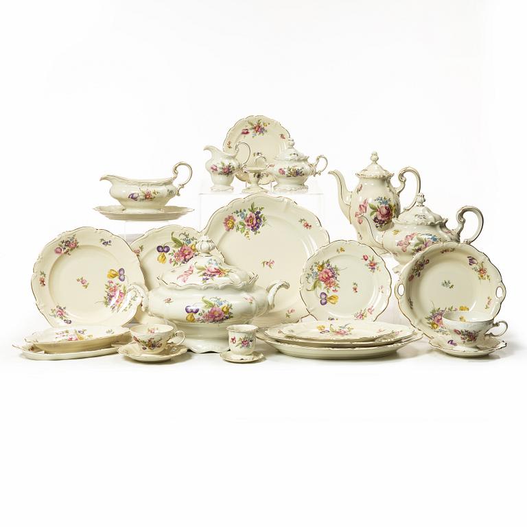A 96-piece dinner, coffe and tea porcelain service, "Pompadour", Rosenthal, Germany.