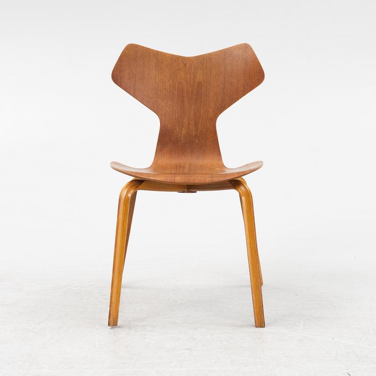 Arne Jacobsen, a teak veneered 'Grand Prix' chair, Fritz Hansen, Denmark, 1970.