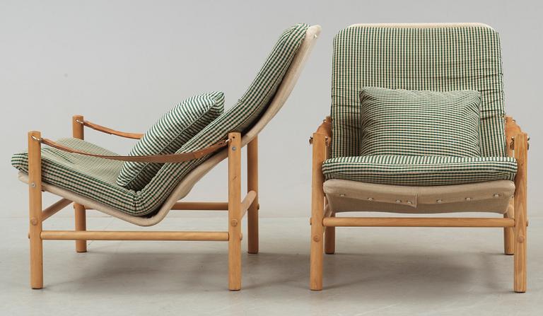 FÅTÖLJER, ett par, "Junker", design Bror Boije, Dux.
