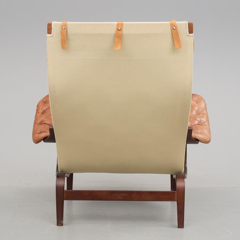 FÅTÖLJ, "Pernilla", Bruno Mathsson, sannolikt Dux, 1970-/-80-tal.