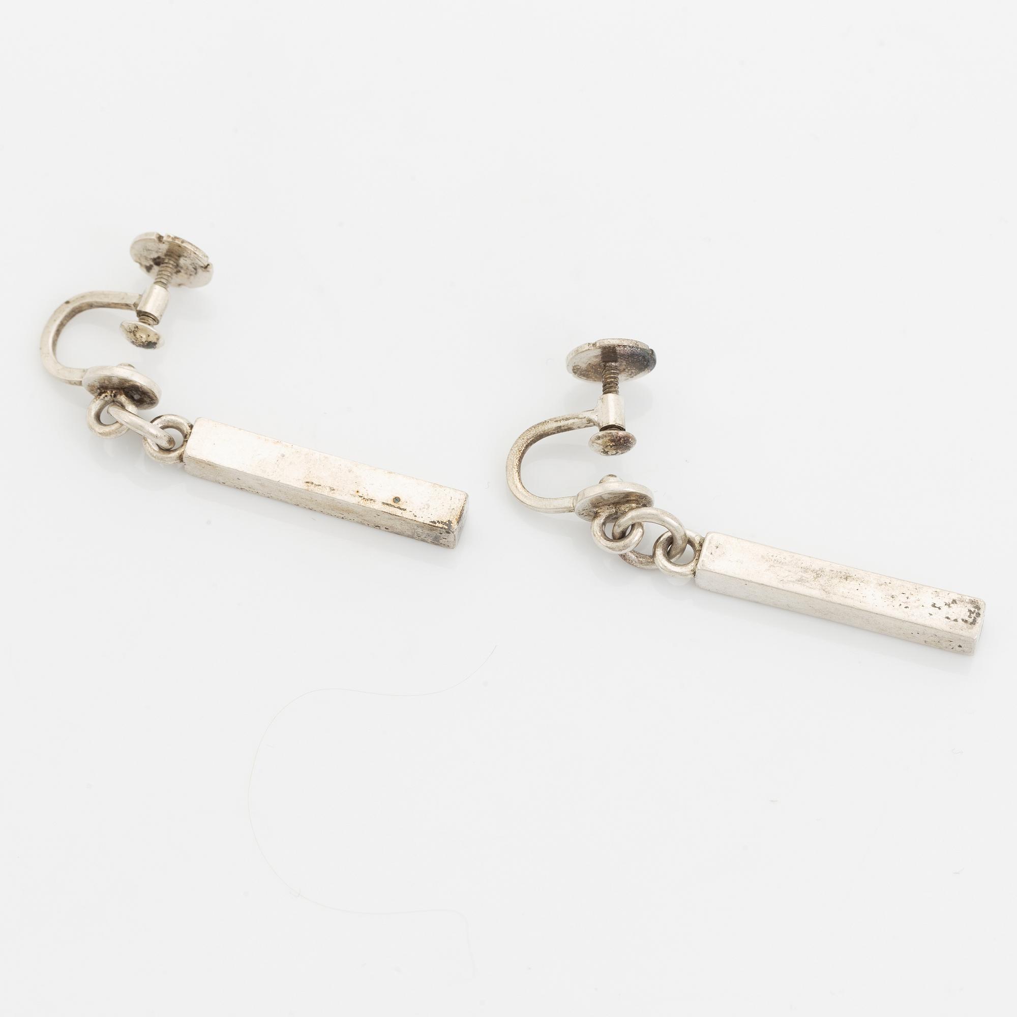 Wiwen Nilsson, silver earrings.