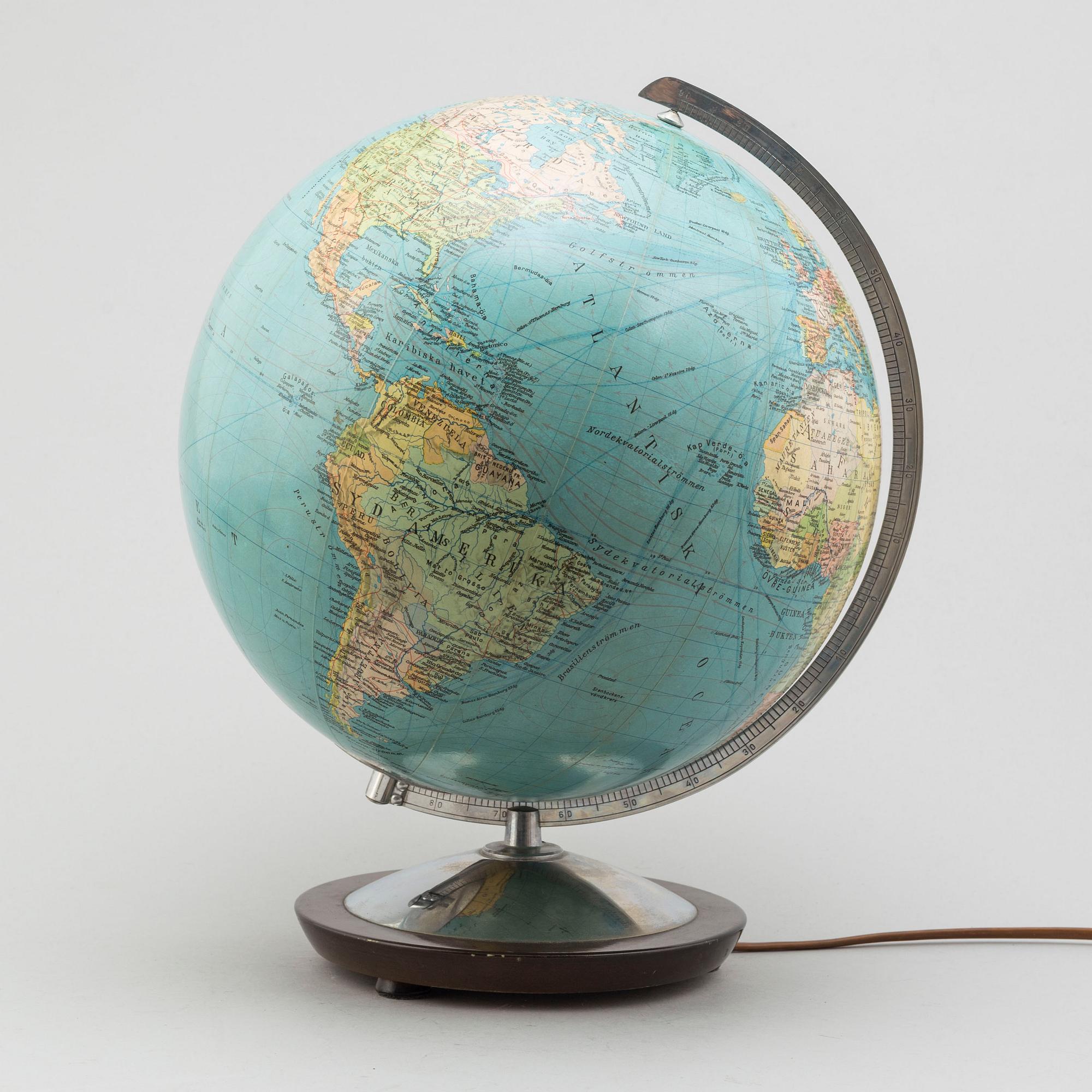 JORDGLOB, "Columbus Duo Jordglob", Ivar Asp AB, Stockholm, 1930 / 40-tal.