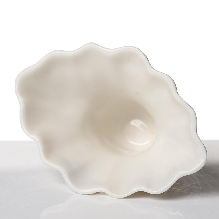 A blanc de chine rhinoserous libation cup, Qing dynasty, Kangxi (1662-1722).