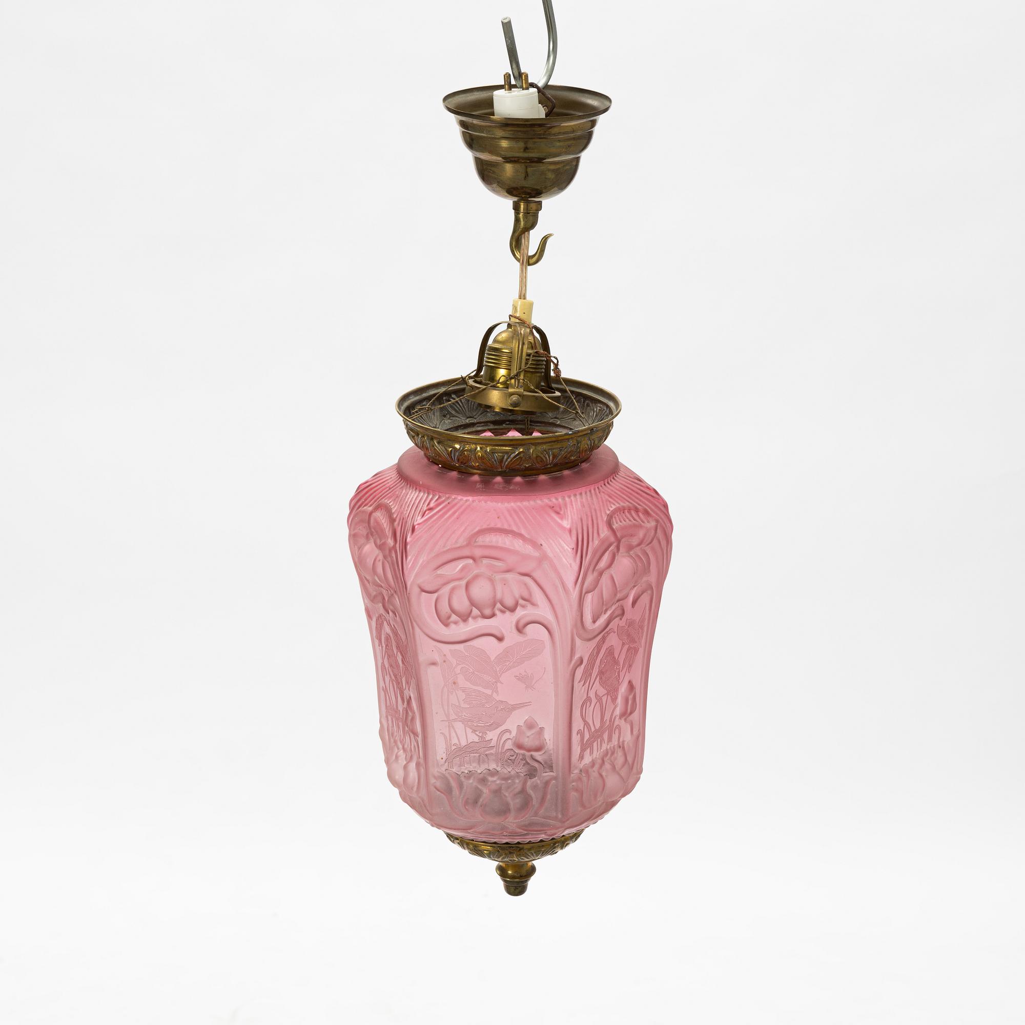 Månskensampel, jugend, omkring år 1900.