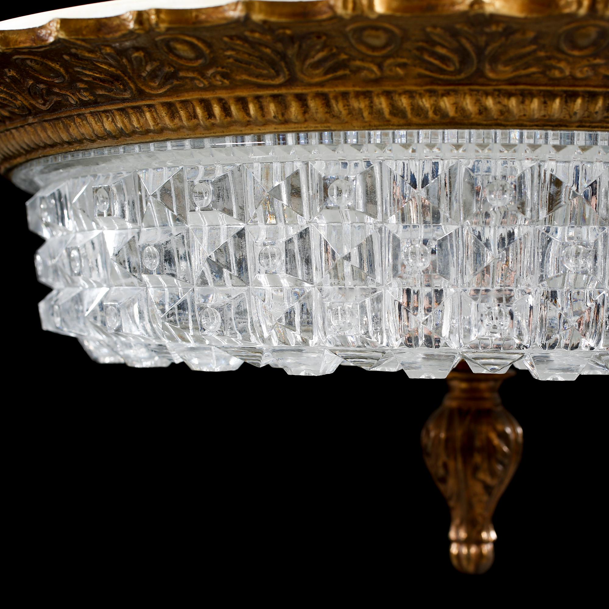 A BOHEMIA CEILING LAMP, 20 TH CENTURY.