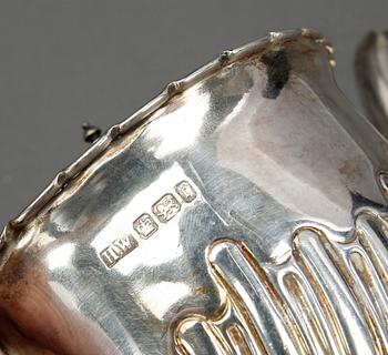 TESERVIS, 3 delar, silver, Henry Wigfull, Sheffield, England, bland annat 1894. Total vikt ca 418g.