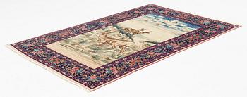 A semi-antique Isfahan rug, so-called Ahmad, 210 x 143 cm.